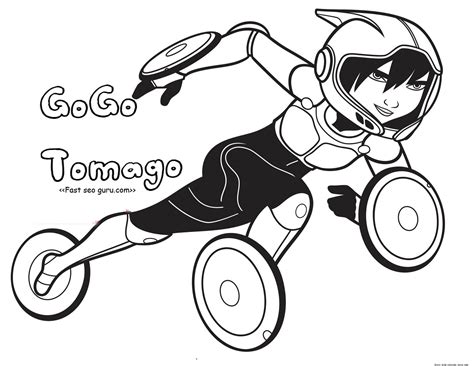 Free big hero 6 printable coloring pages. Printable big hero 6 coloring pages gogo tomago for ...