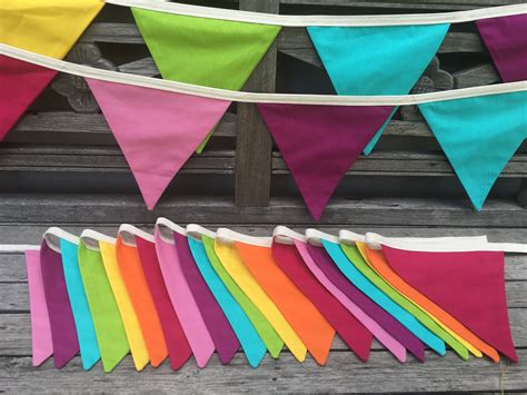 Rainbow Bunting Extra Long Up To 20m Etsy