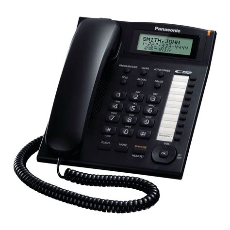 Purchase Panasonic Corded Integrated Landline Phone System Black Kx