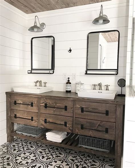 Rustic Farmhouse Double Vanity Sprucd Market