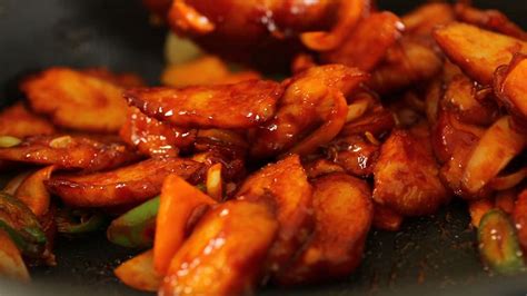 Spicy Stir Fried Fish Cakes Eomuk Bokkeum Recipe By Maangchi