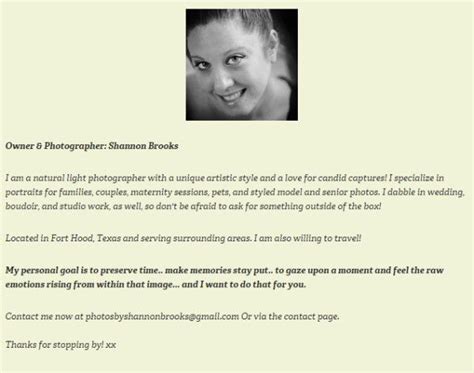 How To Write A Photographers Bio Page Digital Camera Bag Hq