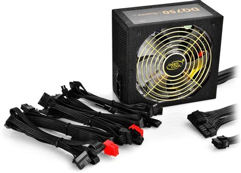 Deepcool Quanta Dq 750w Modular Power Supply Has Flat Ribbon Cables