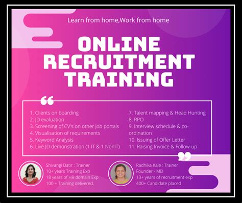 Best Recruitment Training Course 15 Years Hr Professionals Trainer