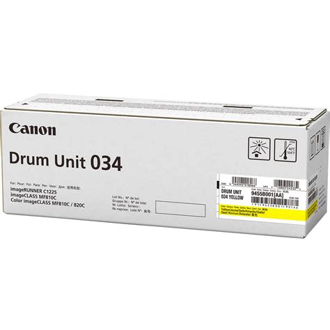 Original Canon 034 Yellow Drum Unit 9455b001 Canon I Sensys