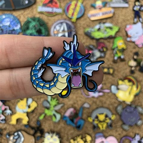 Gyrados Pokemon Custom Enamel Pin Pin Badges Retro Vintage Etsy