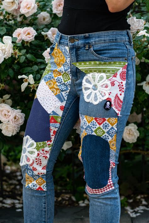 Patchwork Jeans Diy 3 Ways To Try This Trend One Crafdiy Girl