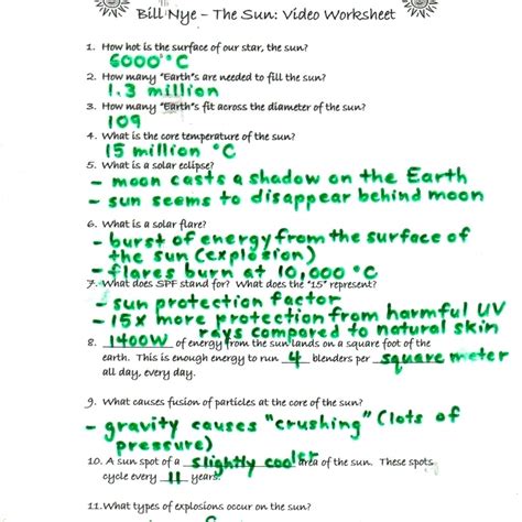 Name date _ bill nye: Bill Nye Inventions Worksheets