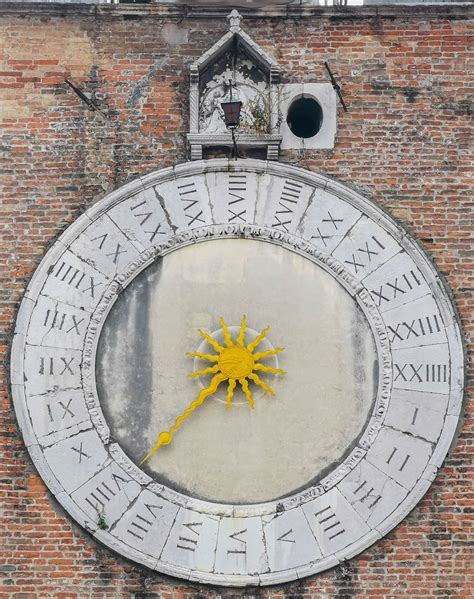 Ancient 24 Hour Clock On The Church Of San Giacomo Di Rialto On St