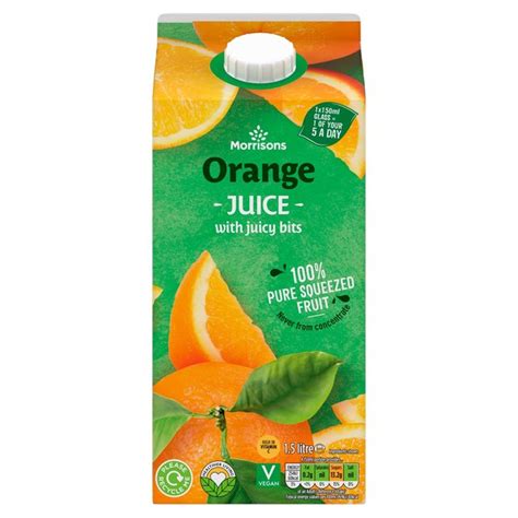 Morrisons 100 Orange Juice With Bits Morrisons