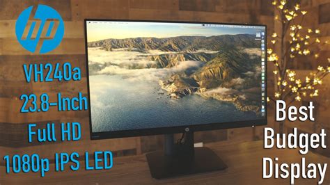 Hp Vh240a 238 Inch Full Hd 1080p Ips Led Monitor Review Youtube