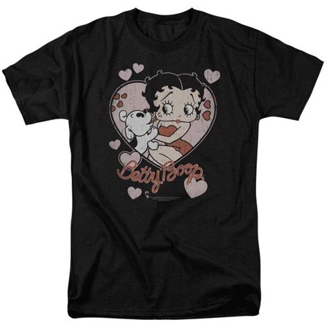 Betty Boop Classic Kiss Mens Regular Fit T Shirt Love Art Usa