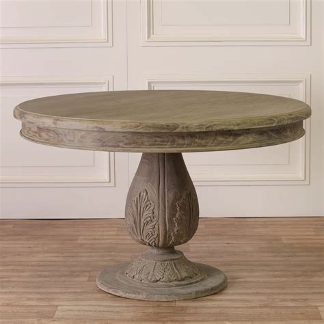 Acorn Pedestal Round Medium 120cm Dining Table Furniture La Maison