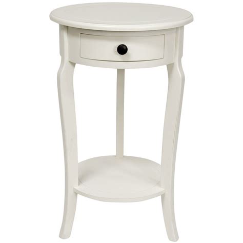 Round White Side Table With Drawers Amazon Com Bnsdmm Mini Round