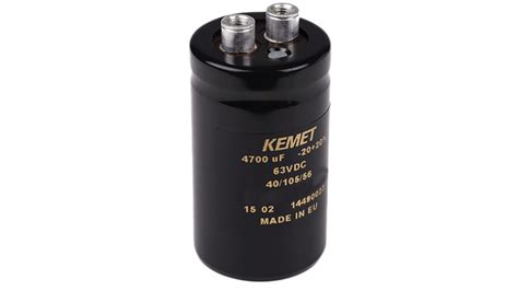 Kemet 01f Aluminium Electrolytic Capacitor 25v Dc Screw Terminal