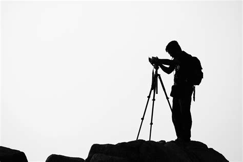 Silhouette Photographer Free Stock Photo Negativespace