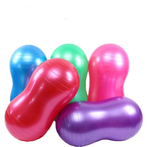 Pvc Peanut Yoga Balance Ball Fitball Body Building Sports Exercise Gym