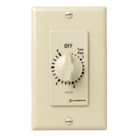 Intermatic Ff30mh 30 Minute Spring Loaded Wall Timer Brushed