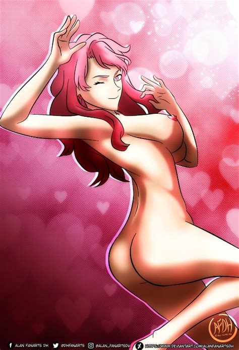 Rule 34 Big Breasts Black Clover Dhfanarts Naked Pink Hair Simple