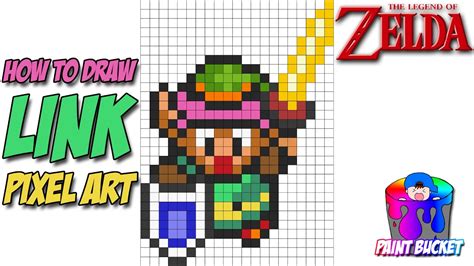 How To Draw Link From The Legend Of Zelda A Link To The Past 16 Bit