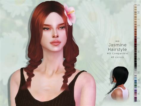 Jasmine Hairstyle By Darknightt At Tsr Sims 4 Updates