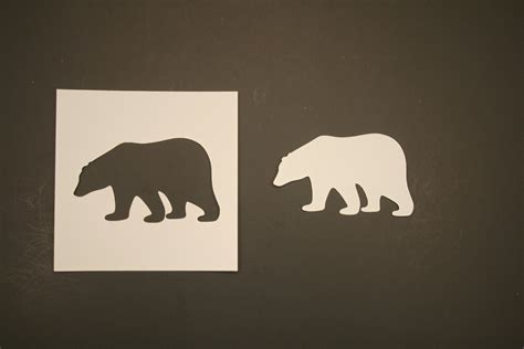 Polar Bear Reusable Mylar Stencil Art Supplies Etsy