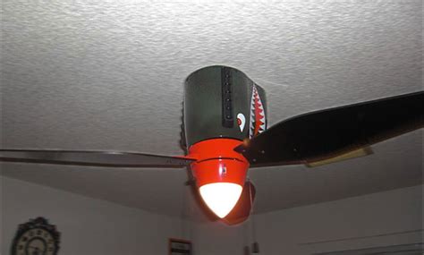 Improving home atmosphere can be simple with ceiling fan airplane. World War II Airplane Ceiling Fan