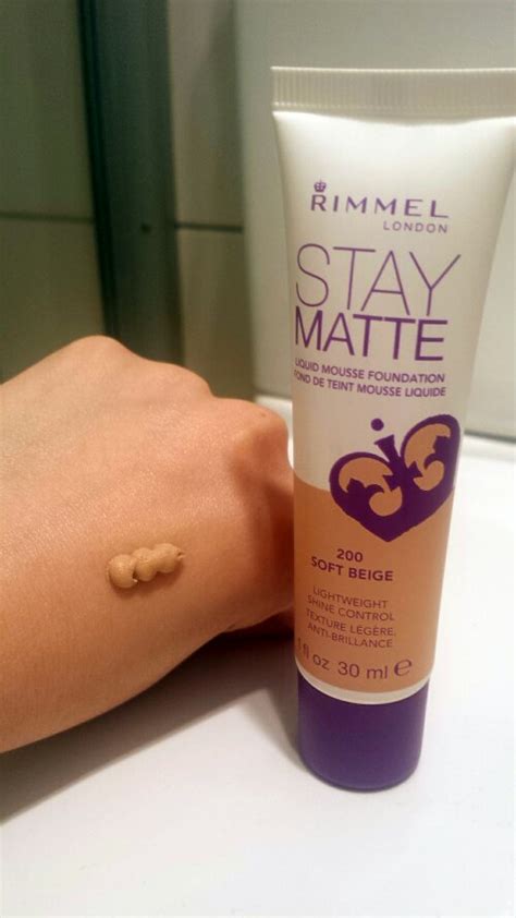 Helps minimize the appearance of pores. Rimmel Stay Matte Liquid Mousse Foundation - Bellyrubz ...