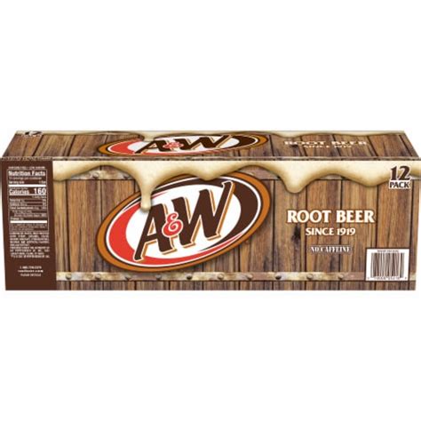 A W Root Beer Soda Cans Pk Fl Oz Smiths Food And Drug