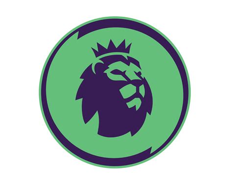 Premier League Symbol Logo Purple And Green Design England football