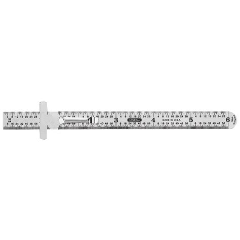 Shop General Tools And Instruments 6 In Pocket Metric And Sae Ruler At