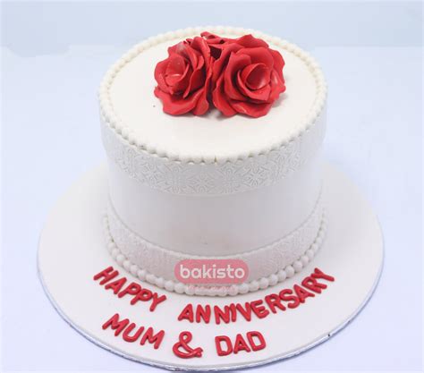 Mum And Dad Anniversary Cake Shop From Lahore For Your Love Ones