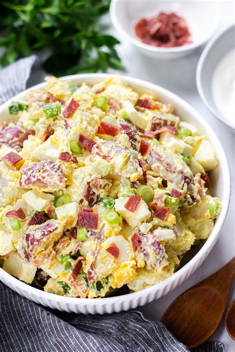 If you buy from a link. Potato Salad with Bacon and Egg | Recipe in 2020 | Bacon ...