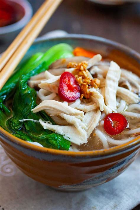 Chinese Chicken Noodle Soup Quick And Easy Recipe Rasa Malaysia