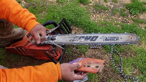 How Easy It Is To Change Chainsaw Blade Echo Timberwolf Cs 590 Youtube