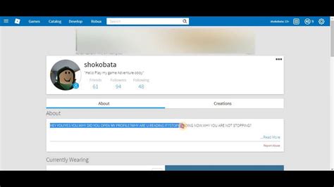 20 of the worlds most humorous twitter bios schaefer. roblox account description? - YouTube
