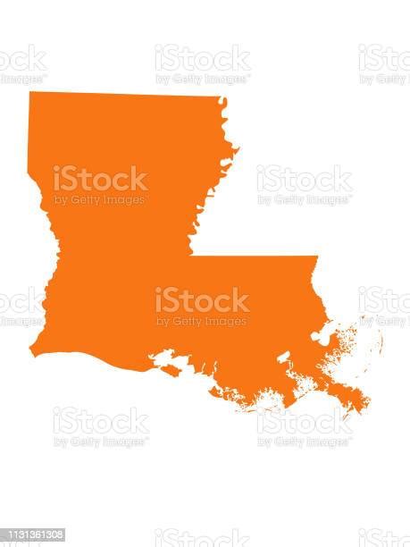 Louisiana Map Stock Illustration Download Image Now Louisiana