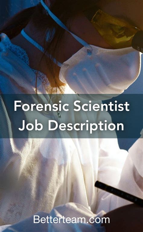 Forensic Scientist Job Description Forensic Scientist Interview