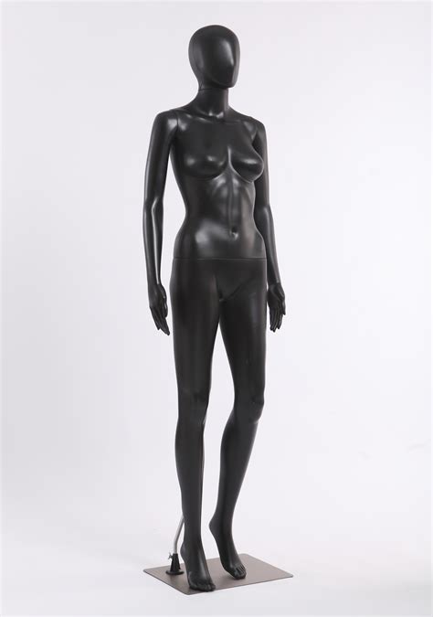 fc 7b eurotondisplay abstract female mannequin black matte egghead