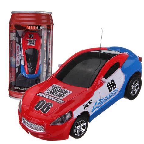 Multicolor Coke Can Mini Speed Rc Radio Remote Control Micro Racing Car