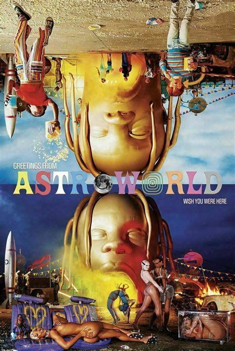 Travis Scott Astroworld Album Cover Poster Plakat Travis Scott