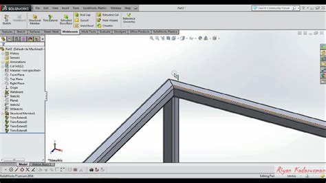 Solidworks Weldment Structural Member Welding Pabrikasi Process