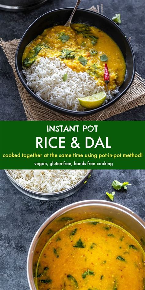 Make Indias Ultimate Comfort Food Rice And Dal Together At The Same Time In The Instan
