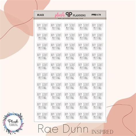 Paper Paper Party Supplies Removable Stickers Plush Planning Rae Dunn