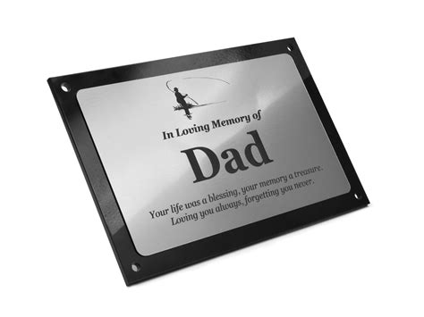 Dad Memorial Plaque Fathers Day Memorial Etsy