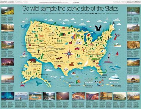 A Map Of All 59 Us National Parks For The Daily Telegraph National