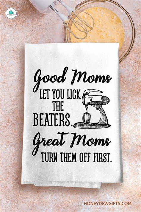 Good Moms Great Moms Flour Sack Towel 27 X 27 Inches 100 Cotton