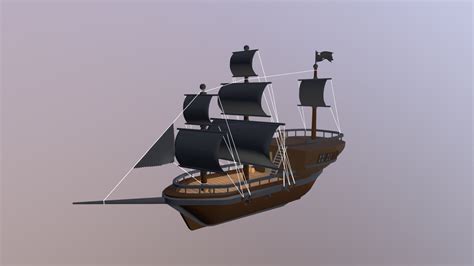 Pirate Ship Download Free 3d Model By Oleg Muzyka Olemuzyka