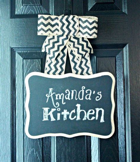 Check spelling or type a new query. Hanging Chalkboard Sign with Burlap Chevron Bow | Hanging ...