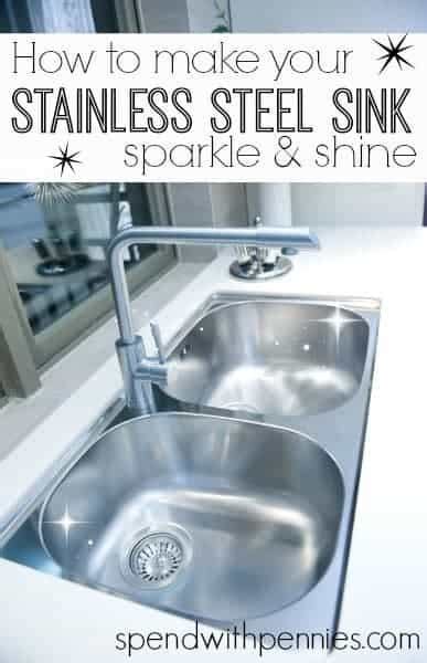 Step by step guide to clean a stainless steel sink. How to make your stainless steel sink sparkle & shine ...